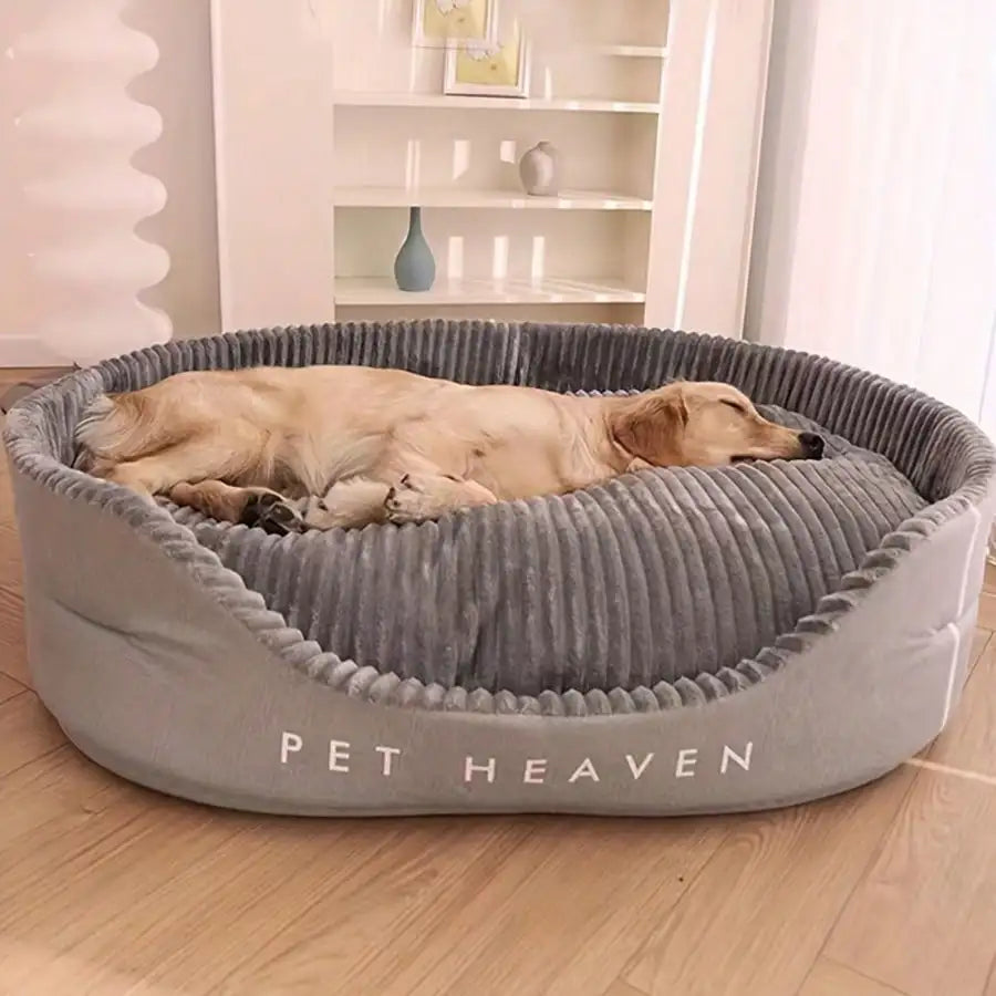 Machine Washable Soft Cozy Pet Bed With Warm Mat For All Seasons