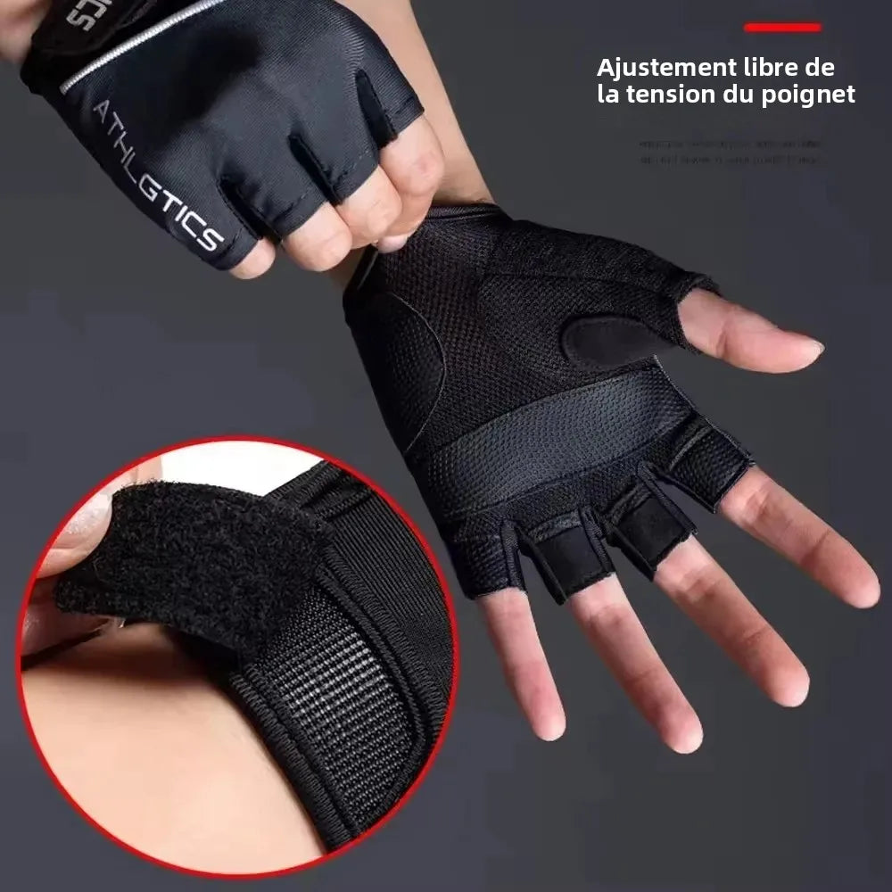 Breathable Fingerless Cycling Gloves Unisex for Men and Women