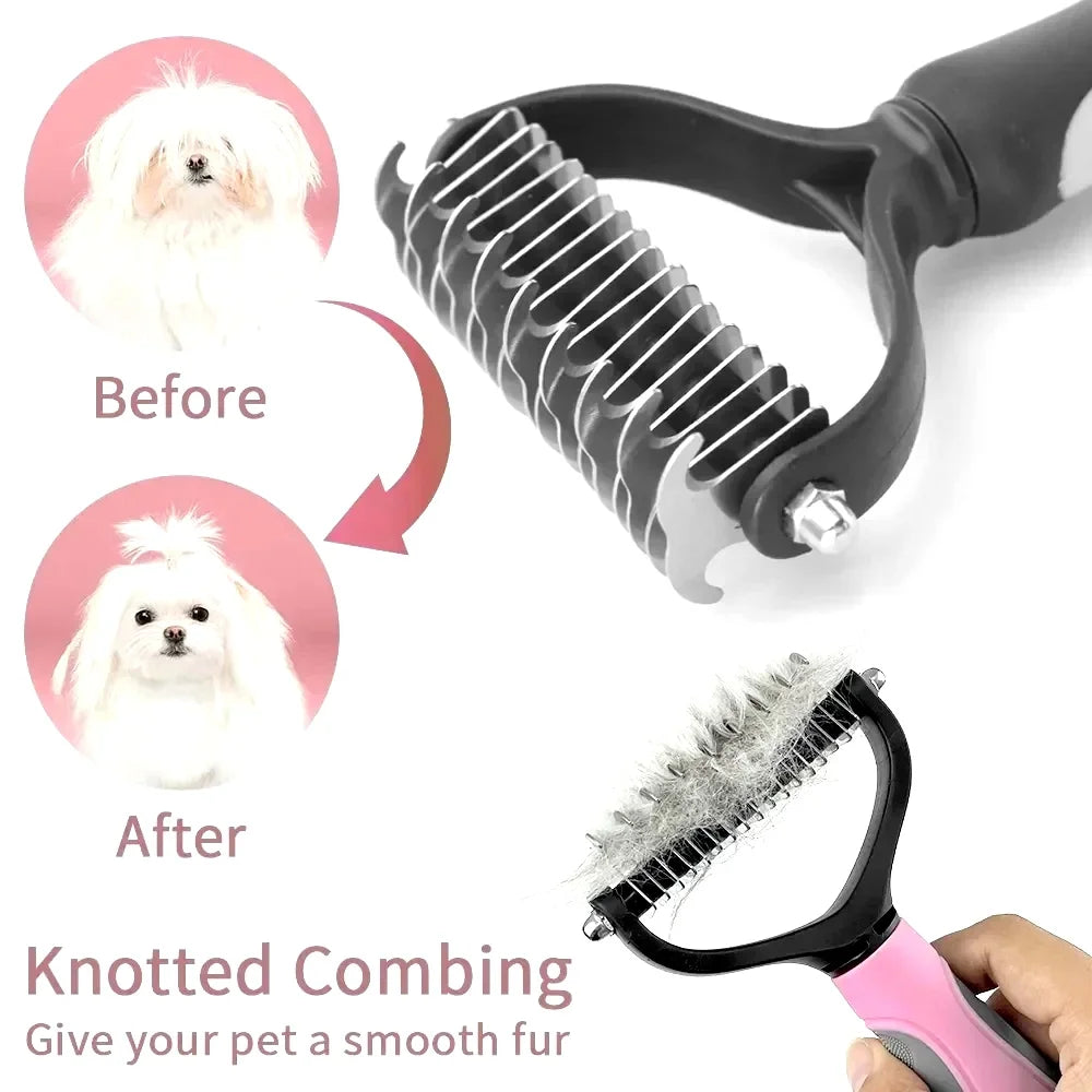 Pet Hair Removal Comb For Cats And Dogs Grooming Deshedding